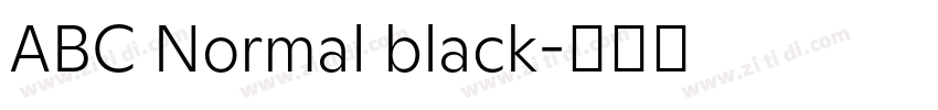 ABC Normal black字体转换